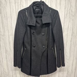 Womens Size XS Mackage Wool Cashmere Coat Charcoal NWT